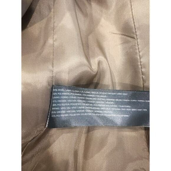 Mango Long Pink Wool Coat Size Medium - Picture 11 of 13